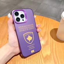 Kosovo Passport Phone Case Phone Case Cover Compatible With  16 15 14 13 12 11 Pro Max Black Purple Matte Soft Candy Abrasive Case-Cover Compatible With  17 Case,  17 Pro Case,  17 Pro Max Case - Z2 - 查看 7