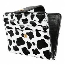 Slim Bifold Wallet RFID Credit Card Wallet Small Cute Card Holder For Women, Cow{"Color_name":"Cow"} - Multicolor7 - View 1
