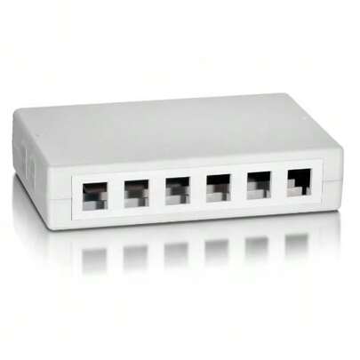  Equip 125460 caja de tomacorriente Blanco - Caja registradora (111,5 mm, 171 mm, 38 mm, 158 g, 120 mm, 55 mm)