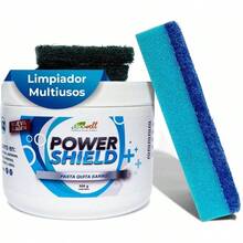 Quita Sarro Bao y Limpiador Multiusos para Superficies - 500gr Quita Manchas de Vidrios - 3 Fibras de Regalo para Limpieza - Eliminador de Sarro No Lastima las Manos - para Limpieza Hogar - inicial - Ver 2