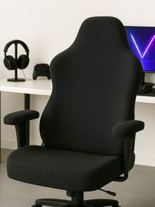 Luxury Quilted Gaming Chair Cover - màu đen - Xem 4