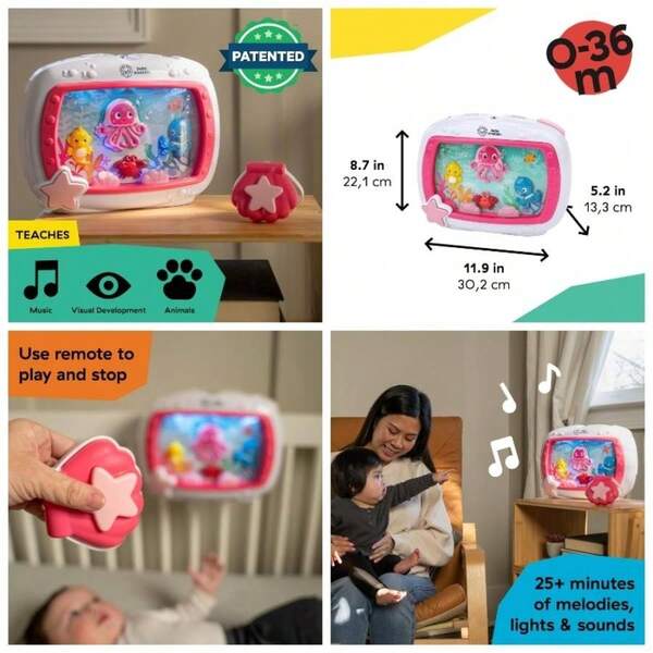 Sea Dreams Soother Musical Crib And Sound, And