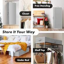 Simple Houseware Wrapping Paper Storage Organiser Grey