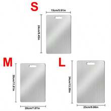 3pcs/1pc High Quality Stainless Steel Double-Sided Cutting Board - Thickened Design, Anti-Mold, Suitable For Kitchen And Dining, Easy To Clean With Water - Multicolor - View 11