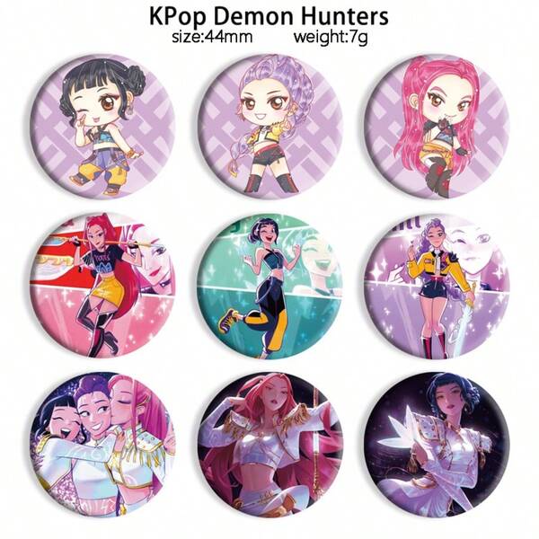 1pc K-Pop Witch Hunting Girl Group Tiger Anime Merchandise Metal Badge Brooch Backpack Charm