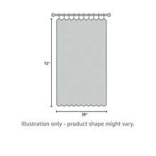 Stall Linen Shower Curtain 36 X 72, Narrow Half Small Beige Ultra Thick Fabric Shower Curtain Set With 6 Hooks, Natural Boho Farmhouse Rustic RV Camper Bath Curtains For Bathroom, Cream{"Color_name":"FlaxLinen","Size_name":"36\"Wx72\"L(Packof1)"} - 多色3 - 查看 8