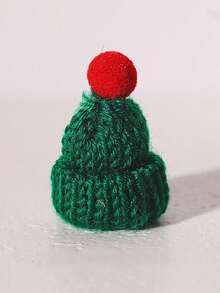 1pc Mini Christmas Hats And Scarves Small Doll Size Santa Hats ,Christmas Knit Doll Hats & Scarves Decor, Small Snowman & Mini Santa Hats For Dolls, Mini Xmas Ornaments Home Decor Christmas Decorations Room Decor Winter