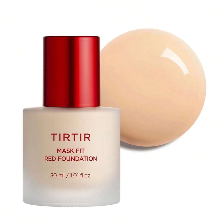 TIRTIR Mask Fit Red Foundation 30ml | Lightweight Liquid Base Makeup, Buildable Coverage, Smooth Satin Finish, Korean Makeup - 21N Ivory - 21N Ivory - View 1