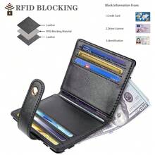 Slim Bifold Wallet RFID Credit Card Wallet Small Cute Card Holder For Women, Cow{"Color_name":"Cow"} - Multicolor7 - View 4