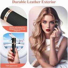 Refillable Travel Perfume Bottle U2013 Fine Mist Atomizer, Bottom Fill, Genuine Leather, TSA Approved, Daily Refresh Travel Red, 5ml - Đen + 0,2 Ounce - Xem 5