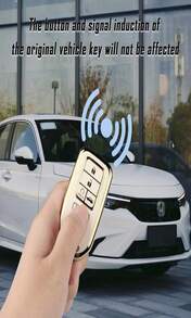 Car Key Fob Cover Compatible With Honda Accord Civic CRV,Soft TPU Key Fob Case With 5 Buttons,Car Essentials KKey Fob Protector (White) - ColorA - 查看 5
