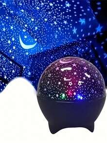 1pc 7-Color Starry Sky Projection Lamp, USB Powered, Suitable For Home, Living Room, Holiday Atmosphere, Party, Bedroom, Room Decor, Outdoor Christmas Lighting, Christmas, Christmas Decorations, Light, LED Lamp, Room Decor, Bedroom, Christmas Decorations, Night Light - Colorful Starry Sky Projection Light - View 5