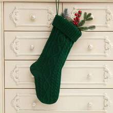 1pc,2025 Family Christmas Stockings, Personalized Christmas Stocking, Embroidered Xmas Stockings, Holiday Stocking, Monogram Stocking Ornament - Multicolor - View 12