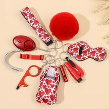 9 piezas Llavero con estampado multifuncional - Plateado - Ver 1