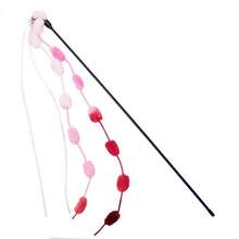 Cat Toys Teaser Wand With Feathers, High Tensile Steel Wire Cat Toys Wand - Multicolor - View 4