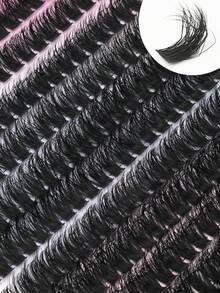 New 280 Slender Individual Eyelash Clusters - With A Natural Appearance, With A Curl Of 8-16 Millimeters, Fluffy And Thick DIY Eyelash Extension Product - Easy To Use, Reusable, And Comfortable,Eyelash Clusters, Individual Eyelashes, False Eyelashes - D - 查看 5