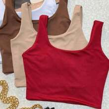 Cropped Tank Top Blogger Launch - Rojo - Ver 3