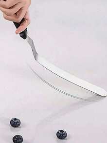 Set de 1/3 espátulas para pasteles, juego de espátulas de acero inoxidable para alisar pasteles - Herramientas de decoración de pasteles de 6 pulgadas, 8 pulgadas, 10 pulgadas para vuelta al colegio, decoraciones navideñas, celebraciones navideñas, decoraciones festivas, equipo de repostería - Multicolor - Ver 7