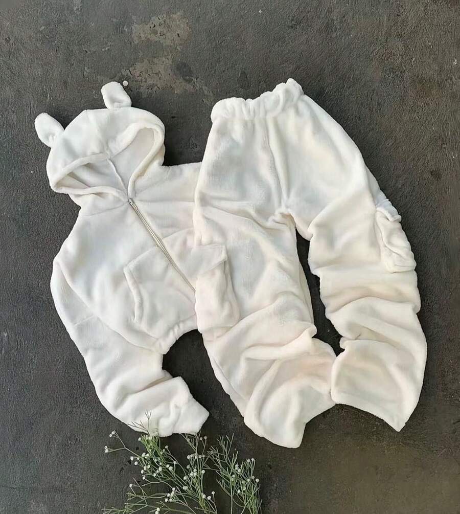 Women Two-Piece Outfits - 白色 - 查看 1
