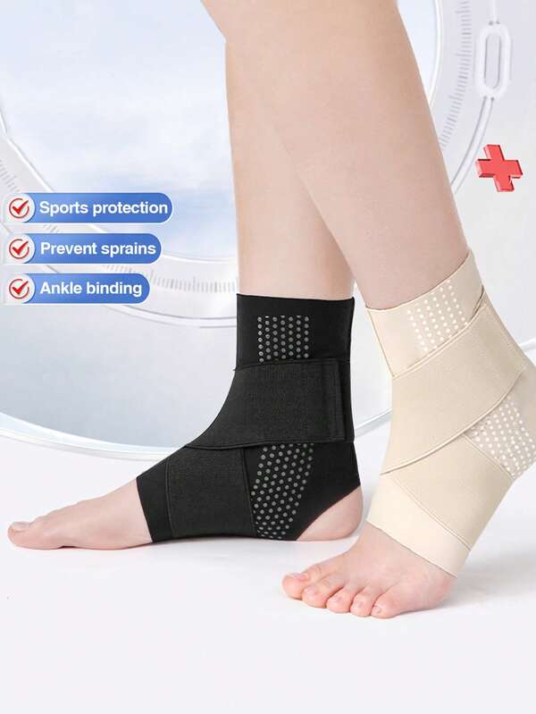 1pc Ankle Compression Sleeve - Plantar Fasciitis Braces - Open Toe Compression Socks For Swelling, Sprain, Neuropathy, Foot Arch Support For Men And Women, Sports Ankle Protection Anti-Spray Ankle Sleeve