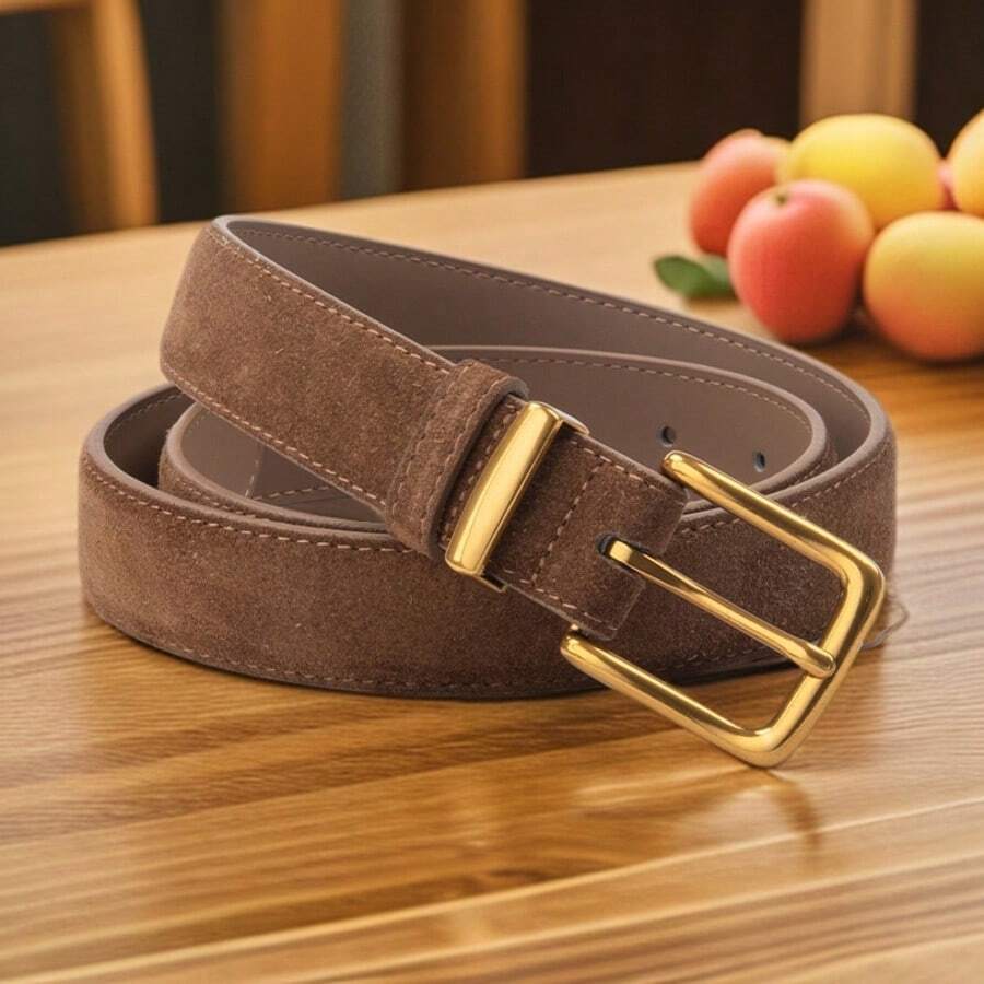 Women's Suede Leather Belt, Casual Pants & Jeans Skirt Decorative Belt, High-End Design - New Style Ladies Fashion Belts - View 1