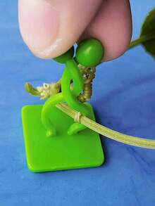 10pcs/20pcs/30pcs Green Tree Climbing Wall Tool Green Tree Fixing Vine Fixing Clamp Climbing Hook Green Buckle Ring Traceless Green Plant Fixing Device