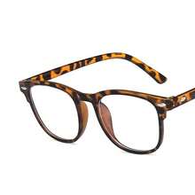 1PCS  Blue Light Blocking Glasses Geometric Plastic Decoration Daily Vintage Fashion Classic Elegant Simple Never Outdated All-Match Couple Style Shades Basics Casual Women Clear Glasses For Outdoor Travel Daily Life Office Reading Accessories - 1 件豹紋 - 查看 4