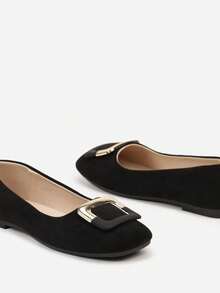 Weiche klassische Ballettschuhe Damen Lässig Büro/Arbeit Frühling/Herbst - Schwarz - Übersicht 6