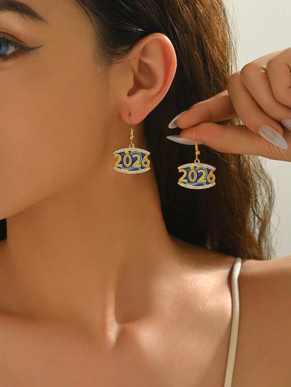 2026 Enamel Rhinestone Boho Style Earrings, Suitable For Holidays, Daily Wear, And Gift