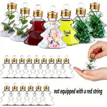 10pcs,Christmas Tree-Shaped Decorations For Filling Beverages - Wine Ball Tree Decorations, Transparent Bottle-Shaped Hanging Balls And Bell Pendants, Suitable For Festive Party Decorations - Multicolor - View 5