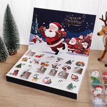24 Days Countdown Fillable Gift Box 2025 Christmas Advent Calendar Empty Box Christmas New Year Party Surprise DIY Gift