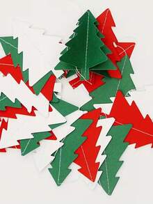 Christmas Decorations 3D Mini-Flag Christmas Tree Layout Indoor Scene Window Party Pendant Family Hanging Christmas Decorations Indoors And Outdoors. Christmas Decorations Home Christmas Gifts Christmas Decor - Multicolor - View 2