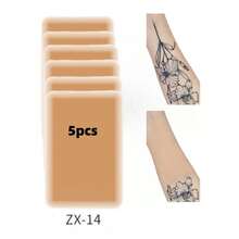 3/5/15/25/40片纹身遮盖贴，无香型，隐形防水，轻便，外观自然，无需电池，无需电力即可使用，用于遮盖纹身和疤痕 - 杏色 - 查看 15