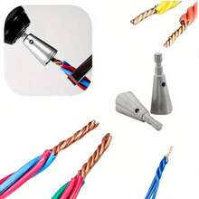 1 件碳钢自动六角手柄电线工具，通用快速电线连接器，电工必备，可轻松安全地进行电气并行接线连接 - 銀色 - 查看 10