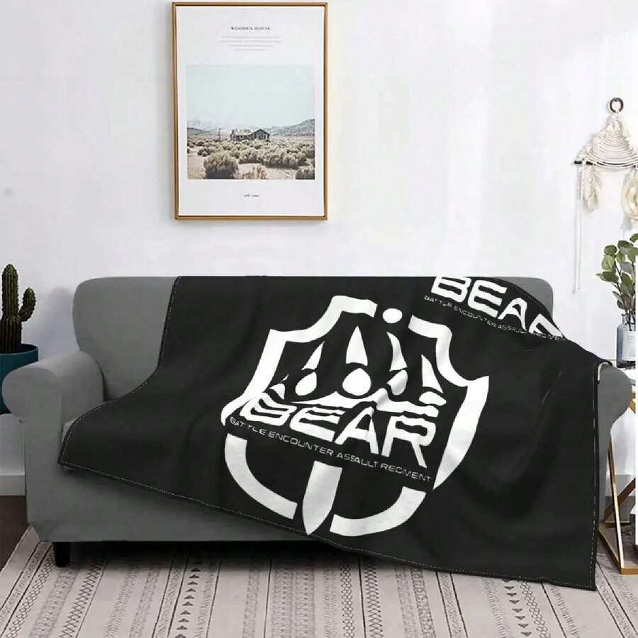 Anime Overlord Ainz Ooal Gown Throw Blanket Thermal Blankets For Travel Thin Blanket.Jpg - trắng - Xem 1