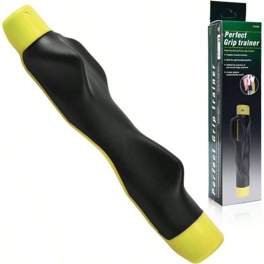 Grip Trainer Swing, Grip Trainer Training Equipment, Grip Trainer Right Hand, Training Aid To Help Train Correct Hand Position - Upgrade Right Hand Yellow - View 1