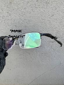 Eyeglass Frame/ Eyeglass Frame With Non-Prescription Lenses/ Spring Rest Magnifier/ Villain Magnifier - 黑色 - 查看 1
