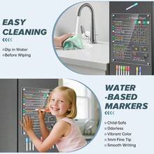 Acrylic Magnetic Chore Chart, 9.5x12 Behavior Reward Responsibility Chart TeensAdults Chore Chart Multiple, Reusable Chore Checklist Responsibility Tracker 1 Pack