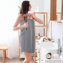 4 Pcs XL Toallas de Bao para Cuerpo 140CM - Juego Toallas de Bao Algodn de 600 gsm, Suave Toalla, Fuerte Absorcin Agua y Secado Rpido, Blanco 70x 140 - 4Pcs Grande Toallas Gris - Ver 7