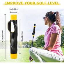 Grip Trainer Right Hand, Grip Trainer Club, Club Grips, Swing Trainer, Grip Kit - Lightweight Anti - Slip Training Aid, Corrects Hand Position Builds Muscle Clubs - 黃色 - 查看 3
