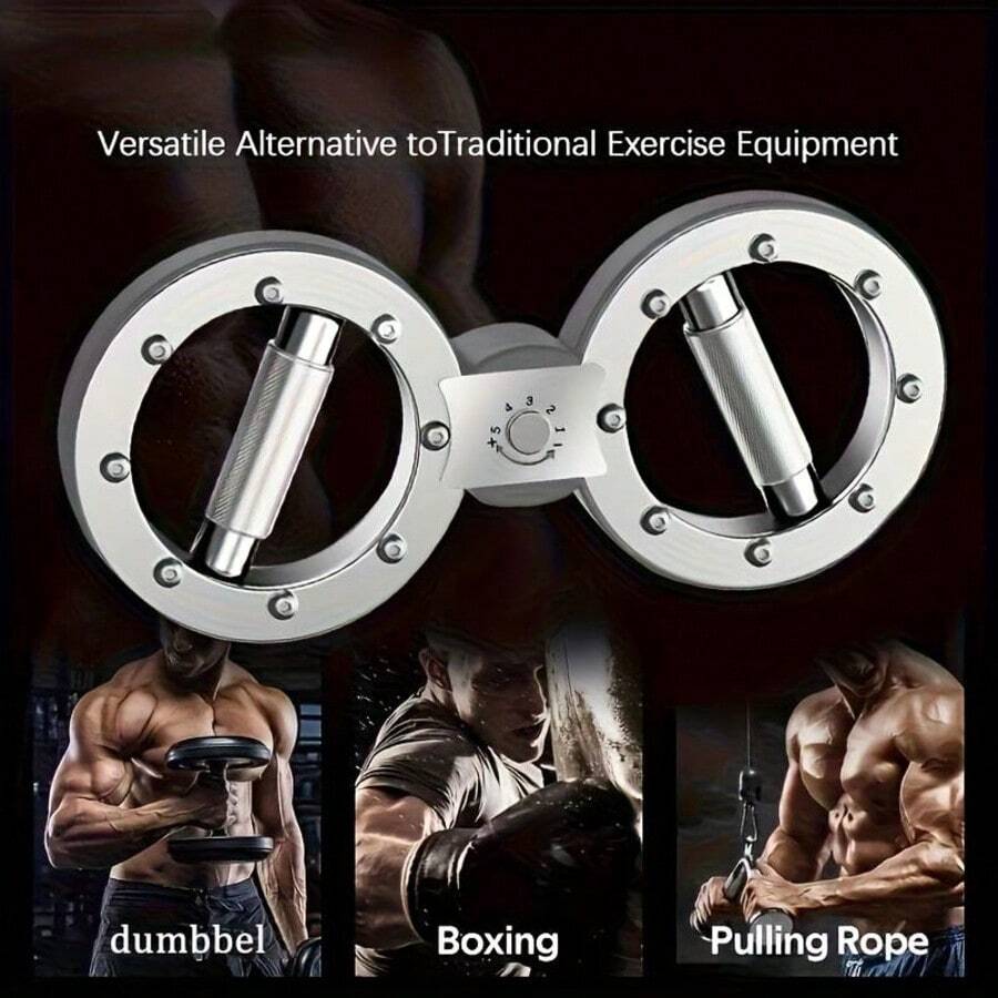 1pc Multifunctional 8-Wheel Forearm & Muscle Exerciser, Adjustable Resistance Arm Trainer, Adjustable Speed Arm Machine, Suitable For Boxing, Fitness, Combat Training, Gym Sports Equipment