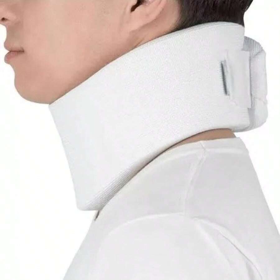 Colar Cervical de Espuma Branco Ortopédico - Branco - Visão 1