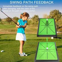 Hitting, Practice Training Chipping Show Swing Feedback, Swing Training Turf Indoor And Outdoor Use - 高爾夫球擊球墊 - 查看 6