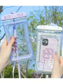 Cartoon Water Sports Swimming Cell Phone Case Waterproof Cell Phone Bag Cover - 彩色 - 查看 2
