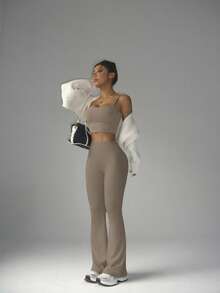 FWH Sculpting High Waist,Booty-Lifting Design,Flared Leg Movement,#Athleisurechic #Retroflare #Worktoworkflow,High-Waisted Flared Yoga Pants,Tummy Control Workout Leggings,Outdoor Booty-Lifting Pants,Office-To-Hiking Flare Trousers,Outdoor & Active Wear,High-Waisted Tummy-Control Flared Yoga Pants For Women Tights