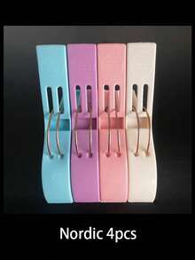 8 piezas/4 piezas Pinzas para toallas de playa, pinzas para sillas, perchas de plástico, en colores amarillo/azul/verde/rojo