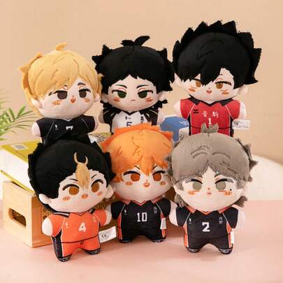 bandai 1 件排球少年毛绒玩具 - 排球动漫人物毛绒玩偶，以 Kenma、Kuroo、Akaashi、Miya、Oikawa、Nishinoya、Hinata、Sugawara、Tsukishima 和 Kageyama 为特色，适合儿童和动漫迷的可爱毛绒玩具，是排球爱好者的完美礼物