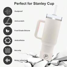Initial Letter Protective Silicone Boot H2.0 40 30 20 Oz IceFlow Flip 30 20 Oz, Anti - Noise Anti - Scratch, Tumbler Protector Sleeve Cover Boot - P - Xem 5