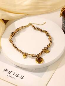 1pc Bohemian Vintage Necklace, Fashion Jewelry Accessory, Chain Jewelry Suitable For Women And Girls To Wear, Perfect For Everyday Wear, Parties, Dates, And Gifting