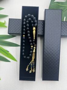 New 33 Beads Large Flower Pearl 3-Strand Glass Prayer Beads Tasbih Bracelet, Muslim Prayer Beads - Multicolor - View 22